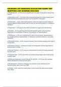 COLORADO LIFE INSURANCE EVALUATION EXAMS TEST QUESTIONS AND ANSWERS 2025&sol;2026