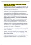 COLORADO LIFE INSURANCE FINAL PAPER QUESTIONS AND ANSWERS 2025&sol;2026