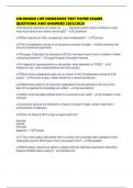 COLORADO LIFE INSURANCE TEST PAPER EXAMS QUESTIONS AND ANSWERS 2025&sol;2026