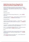 PMHNP Mock Board Review &lpar;Fitzgerald&rpar;&colon; Test  Questions and Answers Verified 100&percnt; Correct 