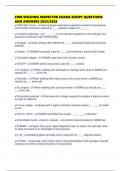 CWB WELDING INSPECTOR EXAMS SCRIPT QUESTIONS AND ANSWERS 2025&sol;2026