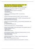 CWB WELDING INSPECTOR EXAMINATION TEST QUESTIONS AND ANSWERS 2025&sol;2026