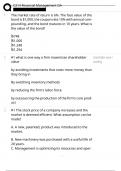  C214 Financial Management OA EXAM COMPREHENSIVE QUESTIONS AND VERIFIED ANSWERS &lpar;2025&rpar; ALREADY GRADED A&plus;