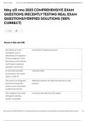 fdny z51 rmo 2025 COMPREHENSIVE EXAM QUESTIONS &vert;RECENTLY TESTING REAL EXAM QUESTIONS&vert;VERIFIED SOLUTIONS &lpar;100&percnt; CORRECT&rpar;