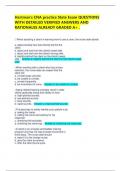 Hartman's CNA practice State Exam QUESTIONS WITH DETAILED VERIFIED ANSWERS AND RATIONALES ALREADY GRADED A&plus; &period;