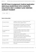 NR 599 Week 6 Assignment&colon; Medical Application  exam 2025 EXAM QUESTIONS WITH COMPLETE SOLUTIONS &lpar;100 &percnt; CORRECT AND VERIFIED&rpar; ALREADY PASSED&excl;&excl;