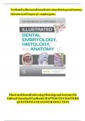 Test Bank for Illustrated Dental Embryology Histology and Anatomy 5th Edition by Margaret J&period; Fehrenbach&comma; Tracy Popowics&vert; 9780323611077&vert; All Chapters&vert; LATEST