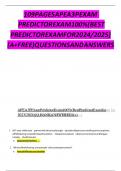 109 PAGES APEA 3P Exam Predictor Exam 100&percnt; &lpar;Best Predictor Exam for 2025&sol; 2026&rpar; &lpar;A&plus; Free