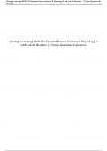 BIOD 152 Essential Human Anatomy & Physiology II with Lab All Modules 1 -7 Exam Questions and Answers&excl; 100&percnt; CORRECT ANSWERS
