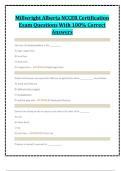Millwright Alberta NCCER Certification Exam Questions With 100&percnt; Correct Answers