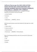 California Fluoroscopy Test 2025 &lpar;2025&rpar; ACTUAL EXAM &lpar;TESTING REAL EXAM QUESTIONS&rpar; AND VERIFIED ANSWERS &lpar;MULTIPLE CHOICES&rpar; &vert;COMPLETE SOLUTIONS &vert;A&plus; GRADED &vert;100&percnt; CORRECT&excl;&excl;
