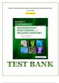Test Bank for Bontrager&rsquo;s Textbook of Radiographic Positioning and Related Anatomy 9th Edition By John Lampignano&comma; Leslie E&period; Kendrick
