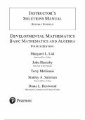  Developmental Mathematics&colon; Basic Mathematics and Algebra &ndash; 4th Edition &ndash; Margaret L&period; Lial &ndash; Instructor&rsquo;s Solutions Manual with Complete Answers