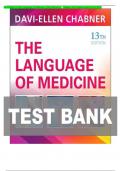 Test Bank - The Language of Medicine 13th Edition by Davi-Ellen Chabner&comma; All 22 Chapters Covered&comma; Verified Latest Edition