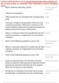 STATE FARM EXAM ACTUAL EXAM QUESTIONS WITH COMPLETE SOLUTION GUIDE &lpar;A&plus; GRADED 100&percnt; VERIFIED&rpar; LATEST VERSION 2025&excl;&excl;