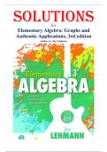  Elementary Algebra&colon; Graphs and Authentic Applications &ndash; 3rd Edition &ndash; Jay Lehmann &ndash; Instructor&rsquo;s Solutions Manual with Full Worked-Out Answers