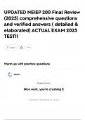 UPDATED NEIEP 200 Final Review &lpar;2025&rpar; comprehensive questions and verified answers &lpar; detailed & elaborated&rpar; ACTUAL EXAM 2025 TEST&excl;&excl;