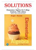 Elementary Algebra for College Students &ndash; 10th Edition &ndash; Allen R&period; Angel &ndash; Instructor&rsquo;s Solutions Manual with Complete Step-by-Step Answers