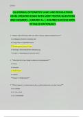 CALIFORNIA OPTOMETRY LAWS AND REGULATIONS EXAM UPDATED EXAM WITH MOST TESTED QUESTIONS AND ANSWERS &vert; GRADED A&plus; &vert; ASSURED SUCCESS WITH DETAILED RATIONALES