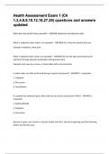 Health Assessment Exam 1 &lpar;Ch 1&comma;3&comma;4&comma;8&comma;9&comma;10&comma;12&comma;18&comma;27&comma;29&rpar; questions and answers updated