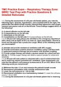 TMC Practice Exam &ndash; Respiratory Therapy Zone&colon; NBRC Test Prep with Practice Questions & Detailed Rationales
