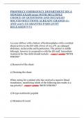 PROPHECY EMERGENCY DEPARTMENT RN A NEWEST EXAM 2025 WITH MULTIPLE CHOICE OF QUESTIONS AND DETAILED SOLVED SOLUTIONS ALREADY GRADED A&plus; AND 100&percnt; GUARANTEE PASS &lpar;JUST RELEASED&excl;&excl;&excl;&excl;&excl;&excl;&rpar;