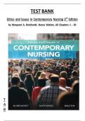 TEST BANK for Ethics and Issues in Contemporary Nursing 3rd Edition by Margaret A&period; Burkhardt&comma; Nancy Walton&comma; All Chapters 1 - 20 &vert; LATEST