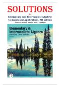 Elementary and Intermediate Algebra&colon; Concepts and Applications &ndash; 8th Edition &ndash; Bittinger &ndash; Instructor&rsquo;s Solutions Manual