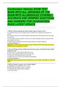 Combination Vehicles EXAM TEST  BANK WITH ALL VERSIONS OF THE  EXAM WITH ALLMODULES COVERED &vert;  ACCURATE AND VERIFIED QUESTIONS  AND ANSWERS FOR GUARANTEED 