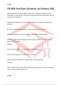 PN 2005 Final Exam Questions and Answers 2025