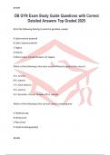 OB GYN Exam Study Guide Questions with Correct Detailed Answers Top Graded 2025