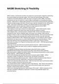 NASM Stretching & Flexibility NEWEST 2025&sol;2026 ACTUAL EXAM COMPLETE QUESTIONS AND CORRECT DETAILED ANSWERS &lpar;VERIFIED ANSWERS&rpar; &vert;ALREADY GRADED A&plus;&vert;&vert;BRAND NEW&excl;&excl;