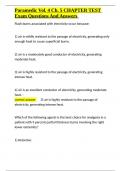 Paramedic Vol&period; 4 Ch&period; 5 CHAPTER TEST Exam Questions And Answers&period;docx