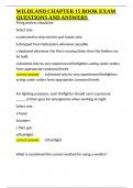 WILDLAND CHAPTER 15 BOOK EXAM QUESTIONS AND ANSWERS&period;docx