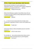 HVAC Final Exam Questions And Answers&period;docx