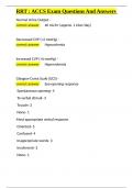 RRT ACCS Exam Questions And Answers&period;docx
