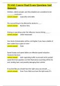 TLSAE Course Final Exam Questions And Answers&period;docx