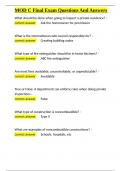 MOD C Final Exam Questions And Answers&period;docx