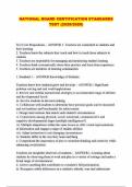 NATIONAL BOARD CERTIFICATION STANDARDS TEST &lpar;2025-2026&rpar;