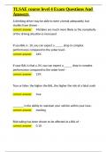 TLSAE course level 4 Exam Questions And Answers&period;docx