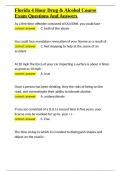 Florida 4 Hour Drug & Alcohol Course Exam Questions And Answers&period;docx