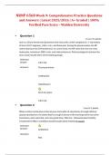 NRNP 6568 Week 9 &ndash; Comprehensive Practice Questions and Answers &ndash; Walden University &ndash; 2025&sol;2026 &ndash; A&plus; Graded and 100&percnt; Verified Pass Score