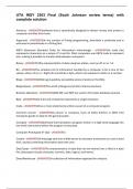 UTA INSY 2303 Final &lpar;Scott Johnson review terms&rpar; with complete solution