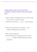 NURS 600 EXAM &num;1 EXAM WITH CORRECT QUESTIONS AND ANSWERS 2025