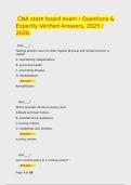 CNA state board exam &sol; Questions & Expertly Verified Answers&comma; 2025 &sol; 2026&period;