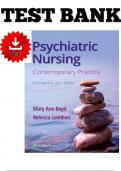 PSYCHIATRIC NURSING CONTEMPORARY PRACTICE SEVENTH EDITION BY MARY ANN BOYD &comma; REBECCA AND ANN LUEBBERT ---CHAPTER 1 -14 ALL CHAPTERS &vert;&vert; RATIONALES&excl;&excl;&excl;