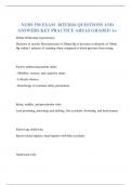 NURS 550 EXAM  2025&sol;2026 QUESTIONS AND ANSWERS KEY PRACTICE AREAS GRADED A&plus;