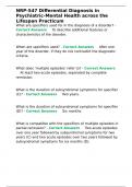 NRP-547 Differential Diagnosis in Psychiatric-Mental Health across the Lifespan Practicum