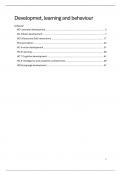 Aantekeningen HC developement&comma; learning and behavior &lpar;DLB&rpar; &lpar;2024-2025&rpar;
