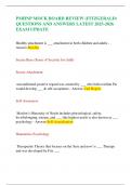 PMHNP MOCK BOARD REVIEW &lpar;FITZGERALD&rpar; QUESTIONS AND ANSWERS LATEST 2025-2026 EXAM UPDATE